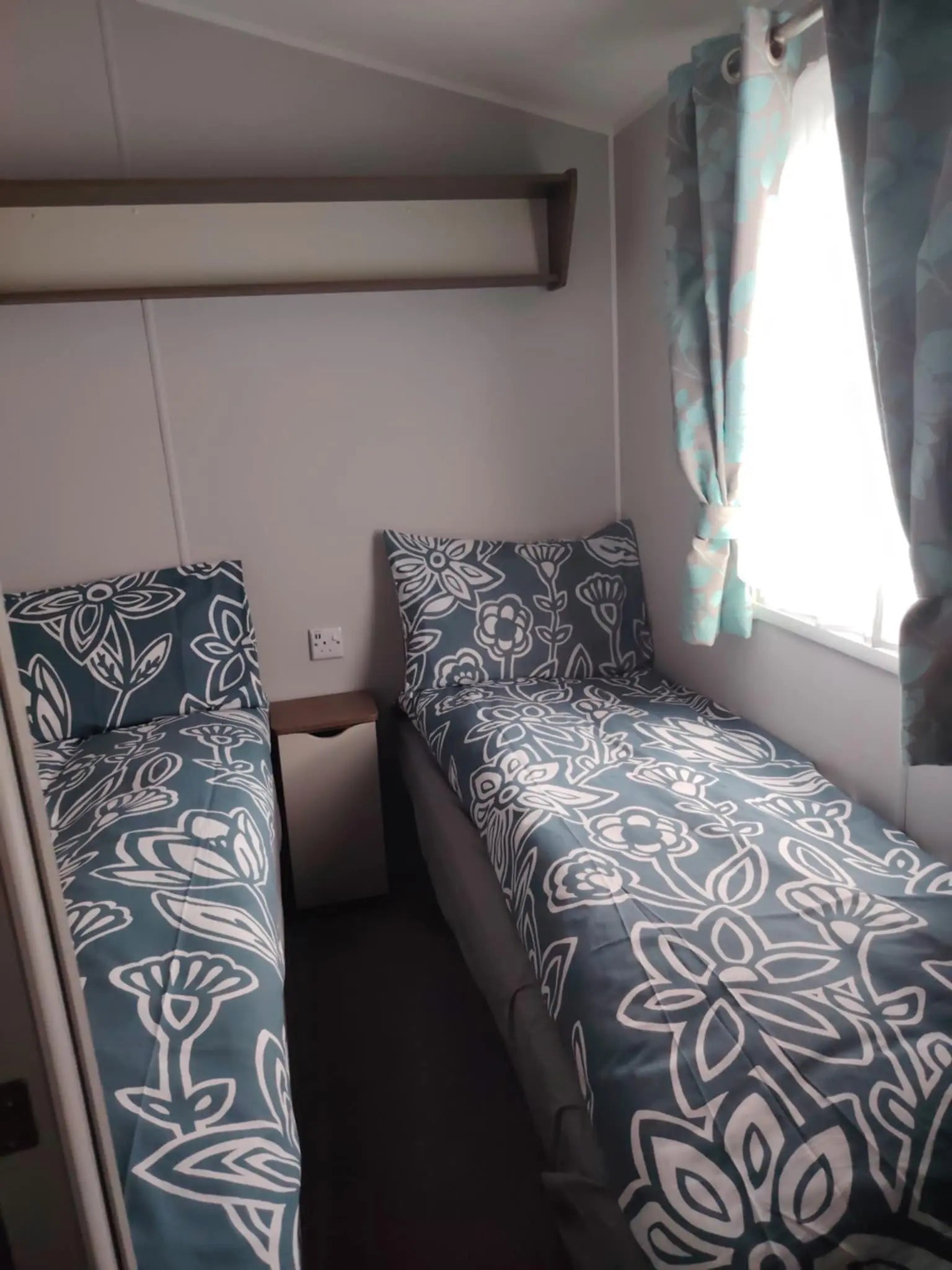 Bedroom 3 - a second twin bedroom with bedding included for free in a Butlins caravan