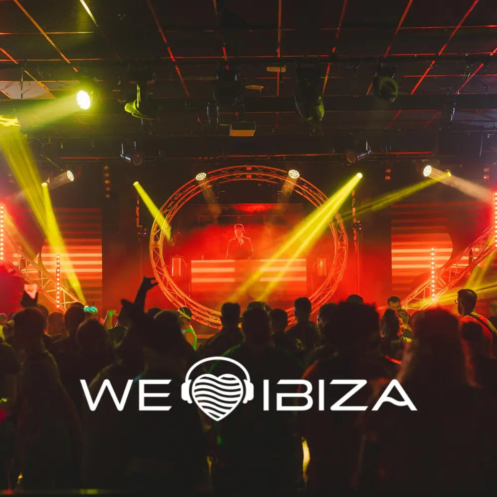 Adult nightclub at butlins minehead during an adult weekender, displaying "we love ibiza" in white text with a heart symbol