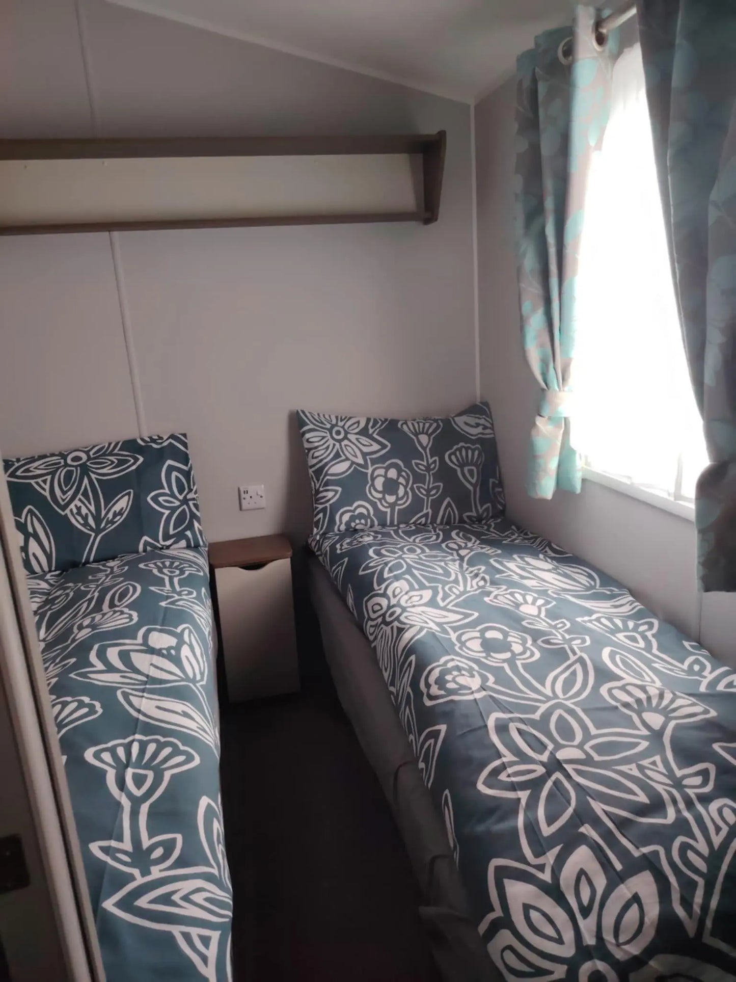 Bedroom 3 - a second twin bedroom with bedding included for free in a Butlins caravan